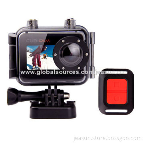 Portable Wide Angle Action Camera with 1.5-inch LCD with Remote Controller
